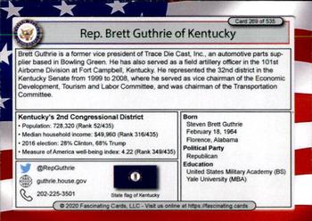 2020 Fascinating Cards United States Congress #269 Brett Guthrie Back