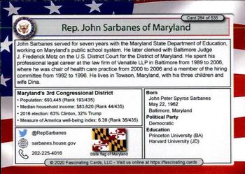 2020 Fascinating Cards United States Congress #284 John Sarbanes Back