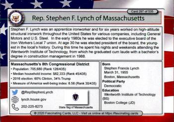 2020 Fascinating Cards United States Congress #297 Stephen F. Lynch Back