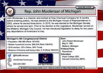 2020 Fascinating Cards United States Congress #302 John Moolenaar Back