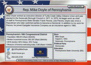 2020 Fascinating Cards United States Congress #442 Mike Doyle Back
