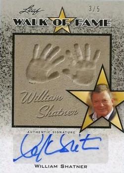 2011 Leaf Pop Century - Walk Of Fame Silver #WF-WS1 William Shatner Front