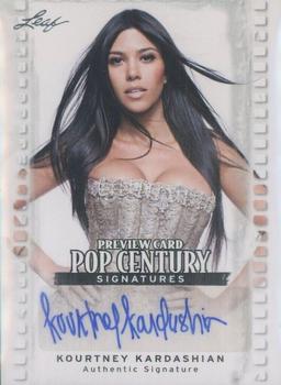 2011 Leaf Pop Century - Preview Autographs #Preview-04 Kourtney Kardashian Front
