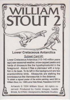 1994 Comic Images William Stout 2 - Antarctica #1 Lower Cretaceous Antarctica Back