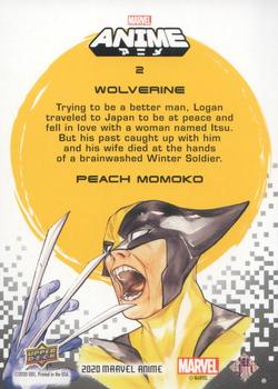 2020 Upper Deck Marvel Anime - Hyper Mosaic #2 Wolverine Back