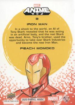 2020 Upper Deck Marvel Anime - Hyper Mosaic #3 Iron Man Back