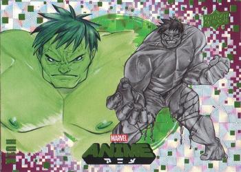 2020 Upper Deck Marvel Anime - Hyper Mosaic #4 Hulk Front