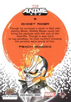 2020 Upper Deck Marvel Anime - Hyper Mosaic #5 Ghost Rider Back