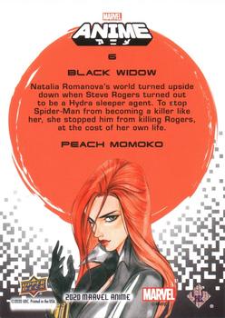 2020 Upper Deck Marvel Anime - Hyper Mosaic #6 Black Widow Back