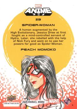 2020 Upper Deck Marvel Anime - Hyper Mosaic #23 Spider-Woman Back