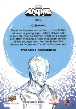 2020 Upper Deck Marvel Anime - Hyper Mosaic #54 Iceman Back