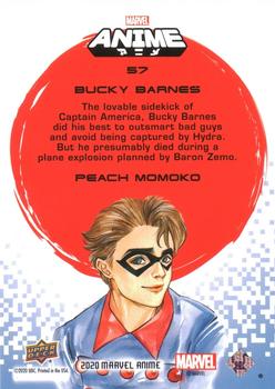 2020 Upper Deck Marvel Anime - Hyper Mosaic #57 Bucky Barnes Back