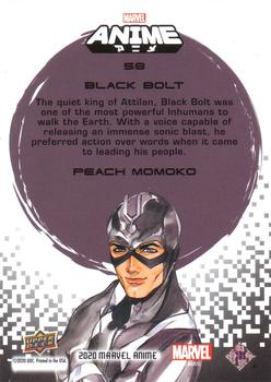 2020 Upper Deck Marvel Anime - Hyper Mosaic #58 Black Bolt Back