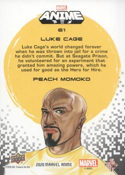 2020 Upper Deck Marvel Anime - Hyper Mosaic #61 Luke Cage Back