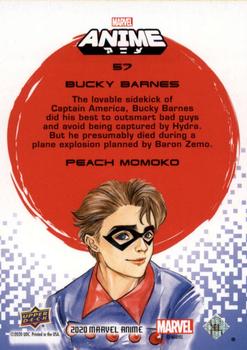2020 Upper Deck Marvel Anime - Japanese Mega Moon #57 Bucky Barnes Back