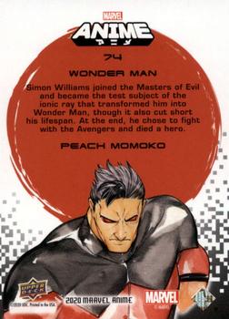 2020 Upper Deck Marvel Anime - Japanese Mega Moon #74 Wonder Man Back