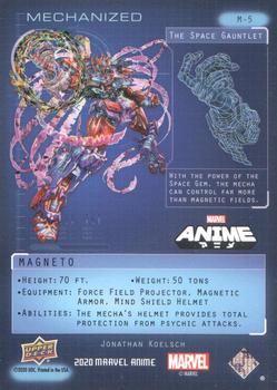 2020 Upper Deck Marvel Anime - Mechanized #M-5 Magneto Back