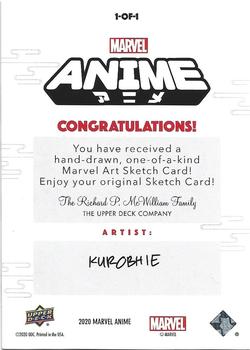2020 Upper Deck Marvel Anime - Sketch Artists #NNO kurobhie Back