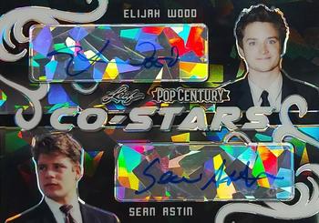 2020 Leaf Metal Pop Century - Co-Stars Dual Autographs Crystals Black #CS-07 Elijah Wood / Sean Astin Front