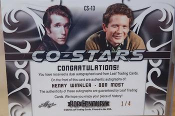 2020 Leaf Metal Pop Century - Co-Stars Dual Autographs Crystals Green #CS-13 Henry Winkler / Don Most Back