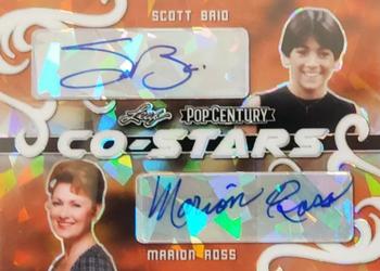2020 Leaf Metal Pop Century - Co-Stars Dual Autographs Crystals Orange #CS-23 Scott Baio / Marion Ross Front