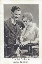 1930-39 Josetti Filmbilder Series 1 #145 Ronald Colman / Joan Bennett Front