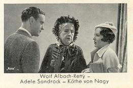 1930-39 Josetti Filmbilder Series 2 #525 Wolf Albach Retty / Adele Sandrock / Kathe von Nagy Front