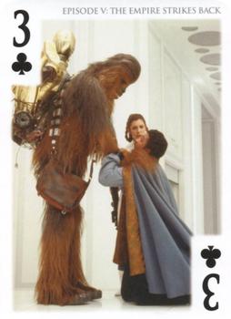 2015 Cartamundi Star Wars Classic Playing Cards #3♣ Episode V : The Empire Strikes Back Front