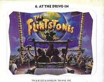 1994 Shell Oil The Flintstones Stickers #6 At the Drive-In Front