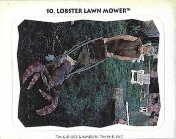 1994 Shell Oil The Flintstones Stickers #10 Lobster Lawn Mower Front