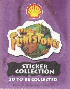 1994 Shell Oil The Flintstones Stickers #14 Dino Back