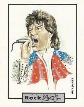 1992 Legends Wall of Fame British Rock Legends #8 Mick Jagger Front