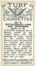 1924 Turf Mythological Gods and Goddesses #3 Jupiter Back