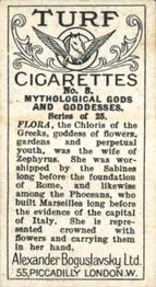 1924 Turf Mythological Gods and Goddesses #8 Flora Back
