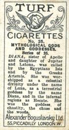 1924 Turf Mythological Gods and Goddesses #25 Diana Back