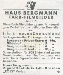 1934 Haus Bergmann Farb-Filmbilder #116 Maurice Chevalier Back