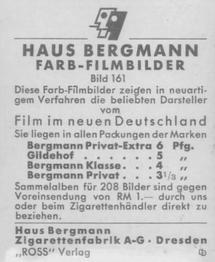1934 Haus Bergmann Farb-Filmbilder #161 Johnny Weissmuller Back