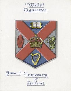 1923 Wills's Arms of Universities #2 University of Belfast Front