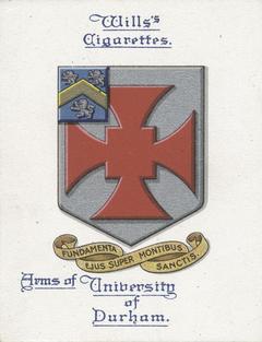 1923 Wills's Arms of Universities #8 University of Durham Front
