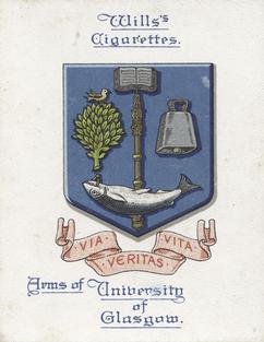 1923 Wills's Arms of Universities #10 University of Glasgow Front