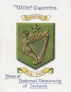1923 Wills's Arms of Universities #12 National University of Ireland Front