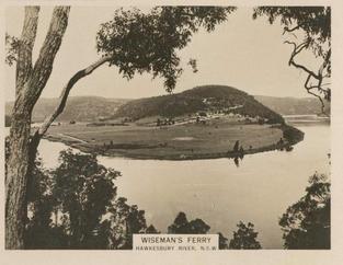 1925 Wills's Australian Scenic Series #7 Wisemans Ferry, NSW Front