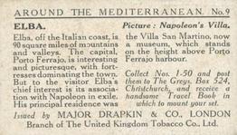 1926 Major Drapkin & Co. Around the Mediterranean (Small) #9 Elba - Napoleon's Villa Back