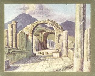 1926 Major Drapkin & Co. Around the Mediterranean (Large) #14 Pompeii - View towards Vesavius Front