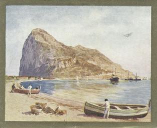 1926 Nicolas Sarony & Co. Around the Mediterranean (Large) #1 Gibraltar - The rock from the coast Front
