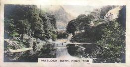 1927 Army Club Beauty Spots of Great Britain (Small) #8 Matlock Bath.  High Tor. Front