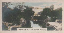 1927 Army Club Beauty Spots of Great Britain (Small) #12 Warwick Castle from Bridge Front