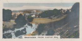 1927 Army Club Beauty Spots of Great Britain (Small) #19 Rhayader.  From Castle Hill. Front
