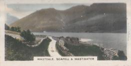1927 Army Club Beauty Spots of Great Britain (Small) #21 Wastdale.  Scafell and Wastwater. Front