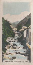 1927 Army Club Beauty Spots of Great Britain (Small) #27 Lynmouth.  East Lyn Valley. Front